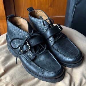 Polo Ralph Lauren Black Leather Men's Boots